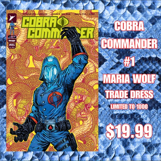 COBRA COMMANDER #1 TRADE DRESS - EXCLUSIVE - MARIA WOLF - GI JOE!