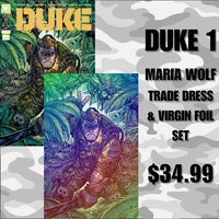 COBRA COMMANDER & DUKE #1 COMBO SET - TD/FOIL - EXCLUSIVE - MARIA WOLF
