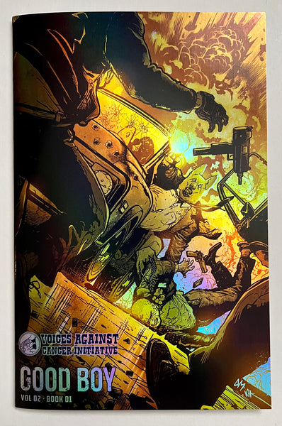 VOICES AGAINST CANCER  GOLD FOIL EXCLUSIVE - GOOD BOY V2 #1 MAHNKE COVER