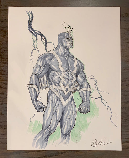 Black Bolt Doug Mahnke 11 x 14